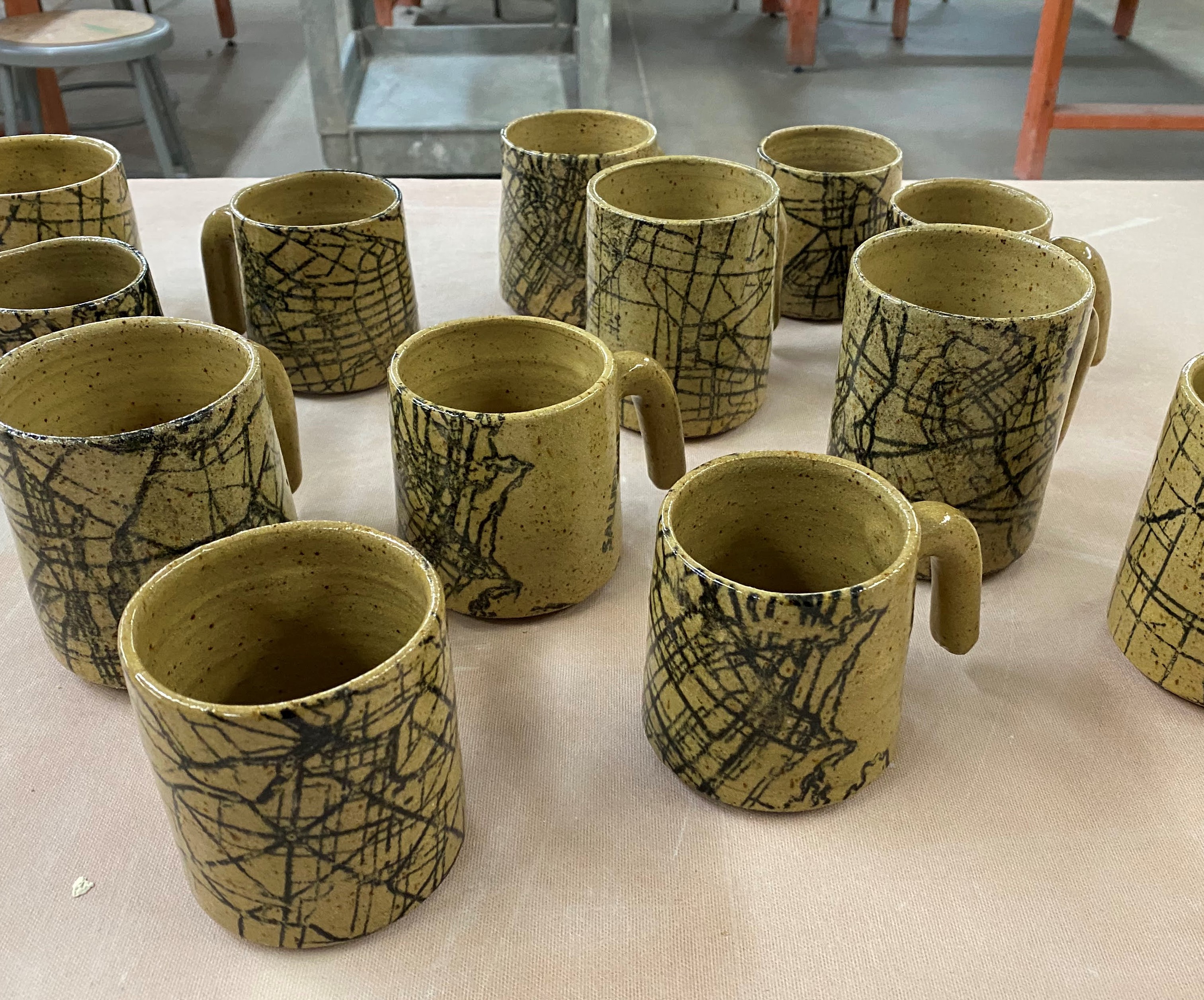 Cityscape mugs commissioned to be of cities in Latin America
