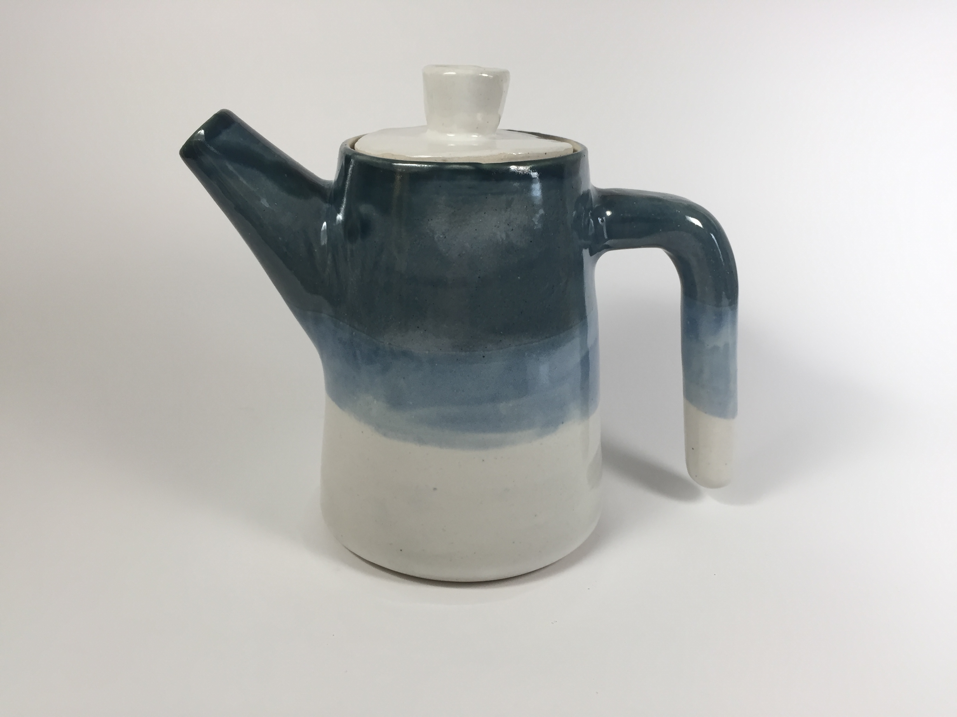 Blue Oribe Teapot